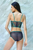 Jasmin Emerald French Lace Longline Bra Taryn Winters