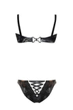 Thecla Pontia Latex Lingerie Set Elissa Poppy