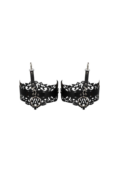 Lucy Leather Thigh Cuffs VoyeurX