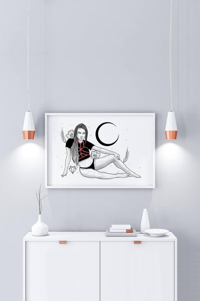 Darkest Vixen Framed Art • Tracie Wolfmumma