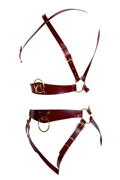 Vanya Leather Harness Set Love Lorn Lingerie